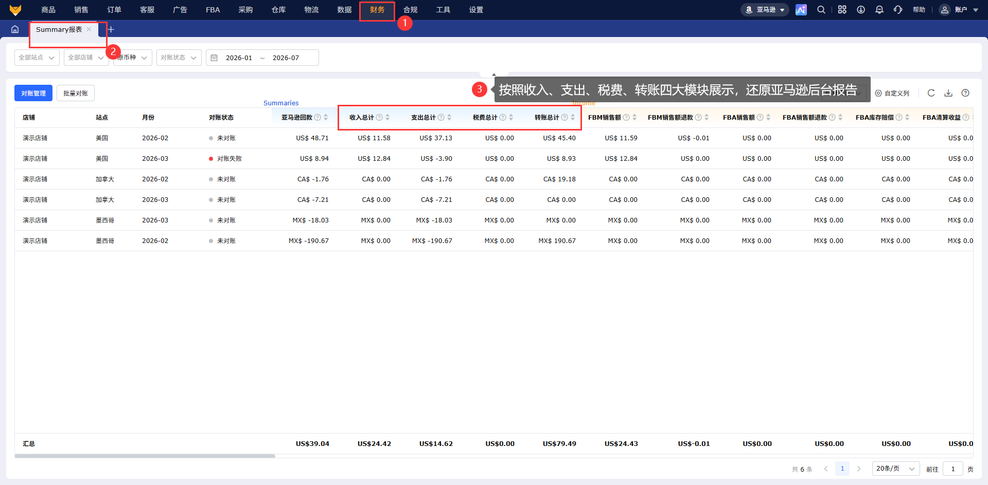 亚马逊Summary报表怎么用?赛狐ERP报税对账零误差