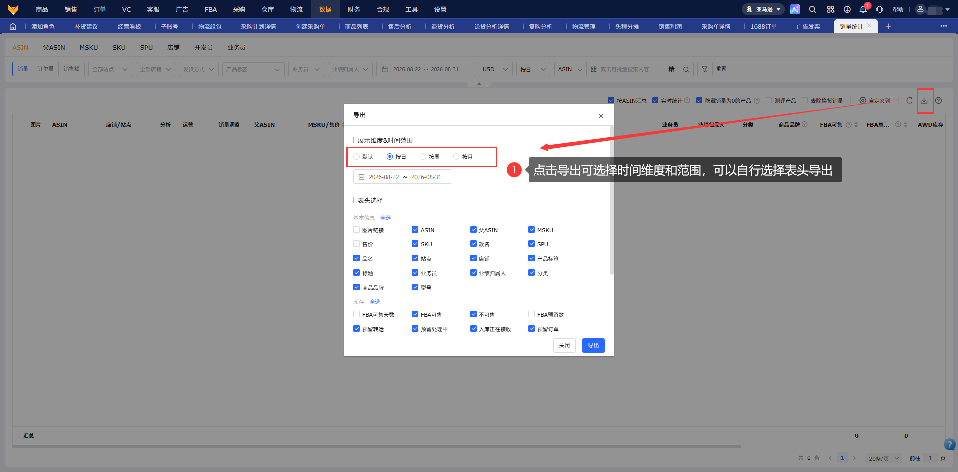 亚马逊销量怎么统计?多维度数据分析