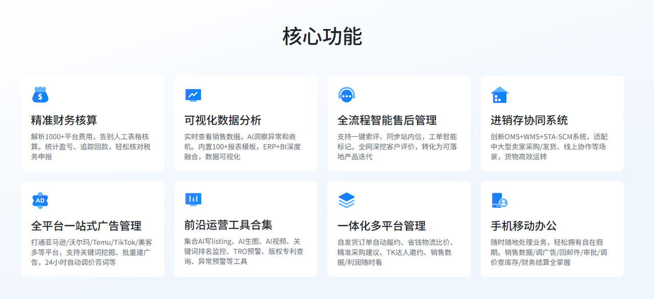 跨境电商多平台运营工具赛狐ERP的核心功能