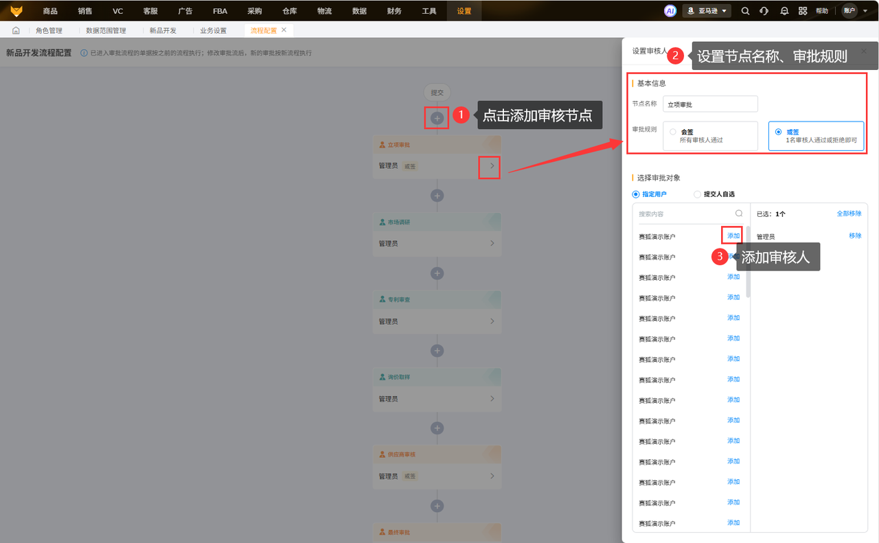 亚马逊产品开发流程自定义工具赛狐ERP