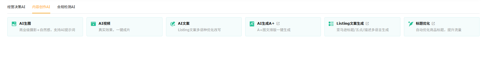 跨境电商AI工具赛狐ERP内容创作AI