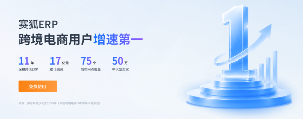 中大型亚马逊跨境电商卖家首选ERP工具赛狐ERP