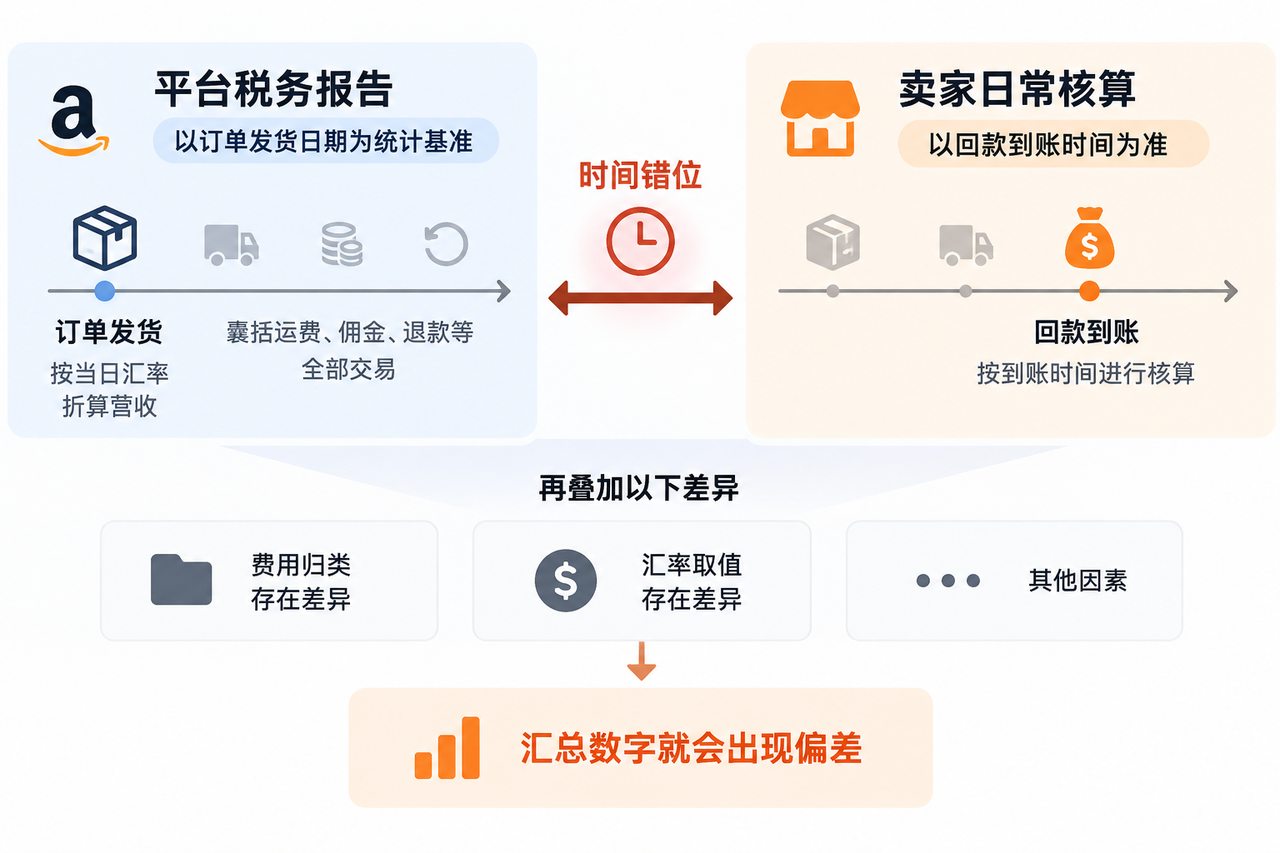亚马逊涉税数据总是对不上的原因