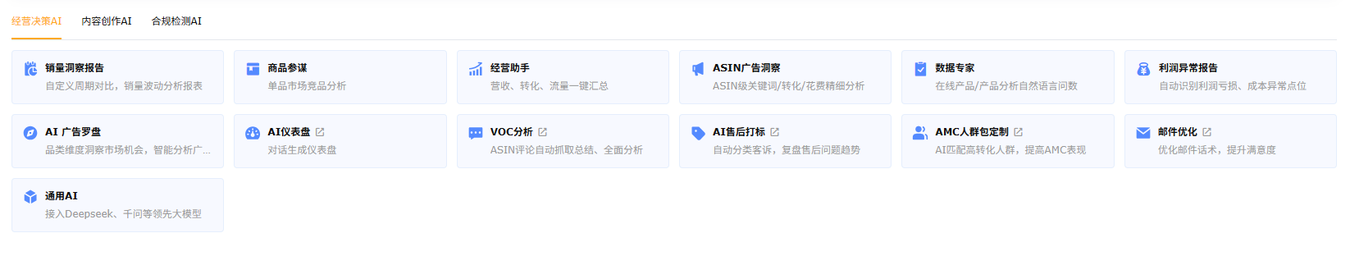 跨境电商AI工具赛狐ERP经营决策AI