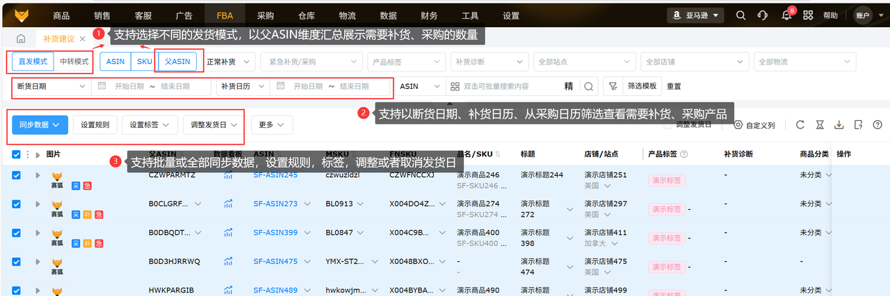 亚马逊库存智能补货工具赛狐ERP