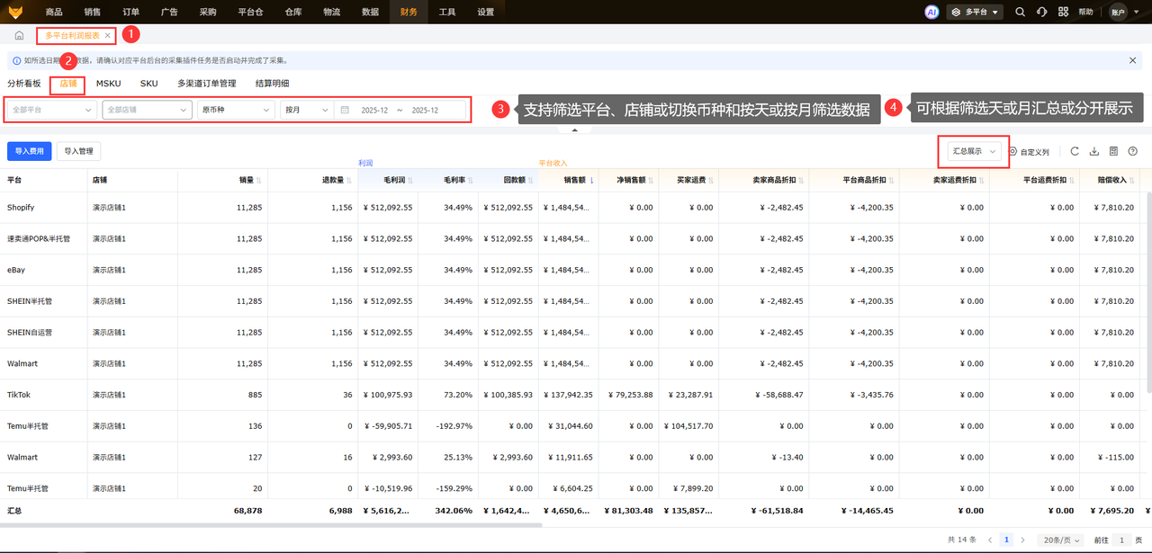 美客多利润核算工具赛狐ERP