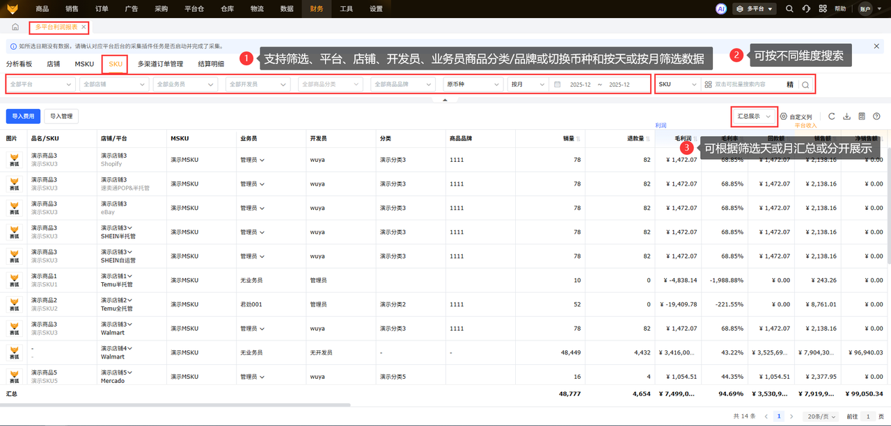 美客多利润核算工具赛狐ERP