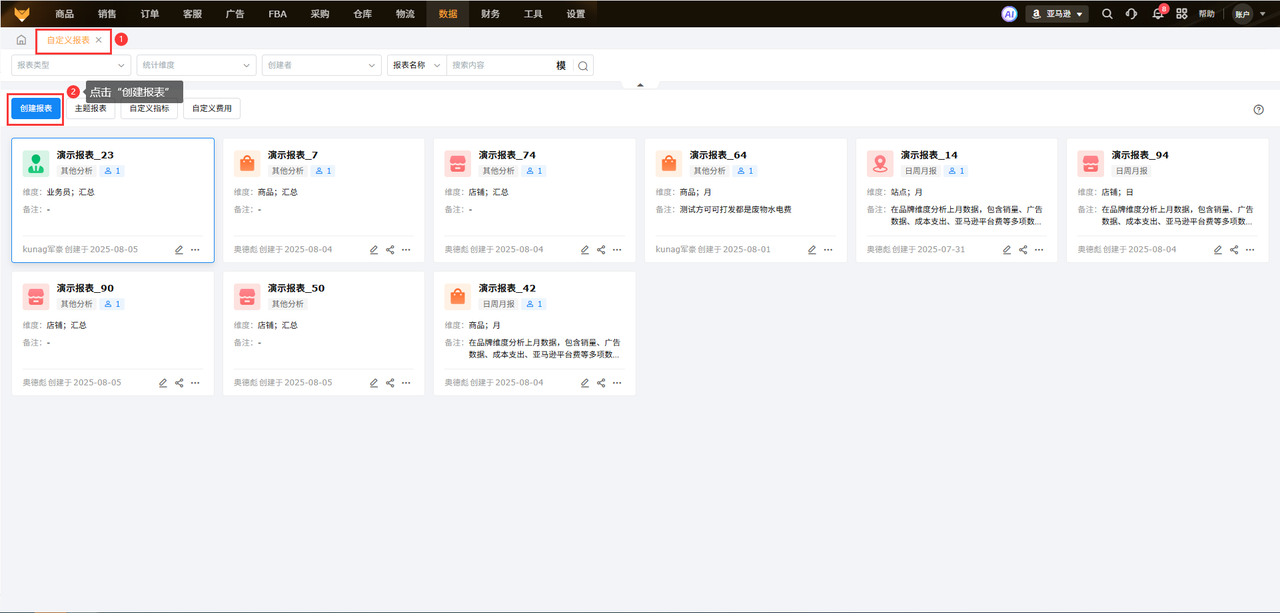 亚马逊数据BI分析工具赛狐ERP