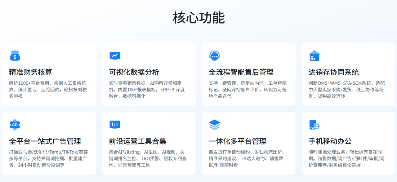 沃尔玛官方认证ERP赛狐ERP的核心功能